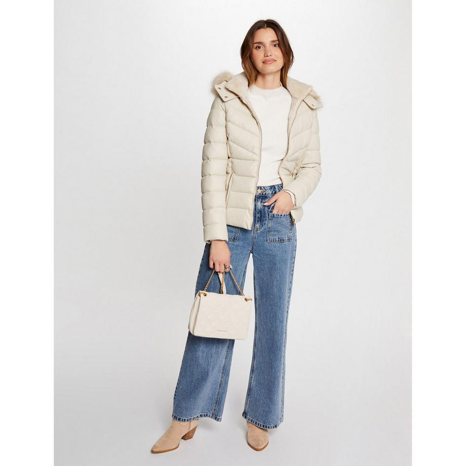 MORGAN Steppjacke Kunstlederoptik  