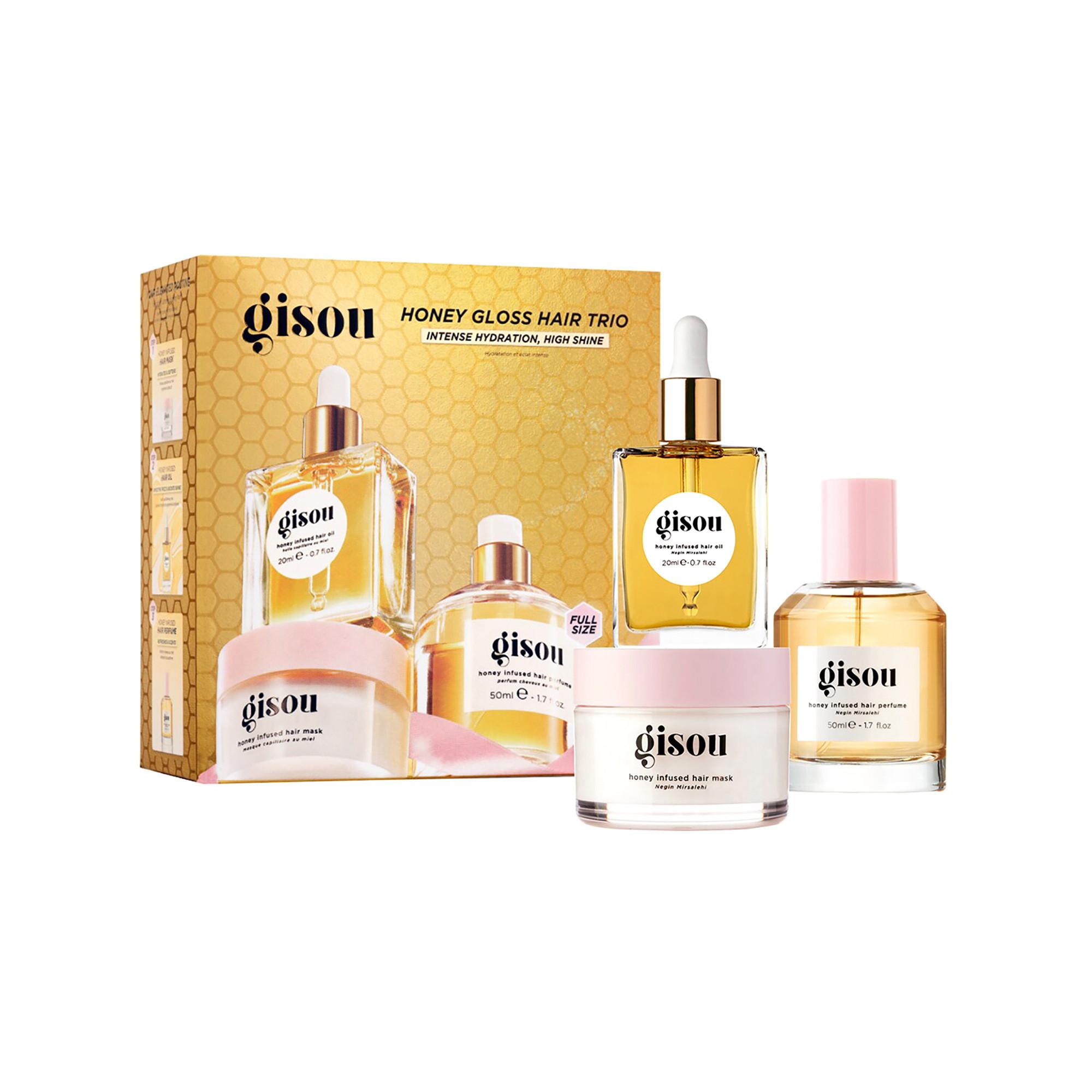 GISOU  Honey Gloss Hair Trio - Bestseller-Haarpflege-Set 