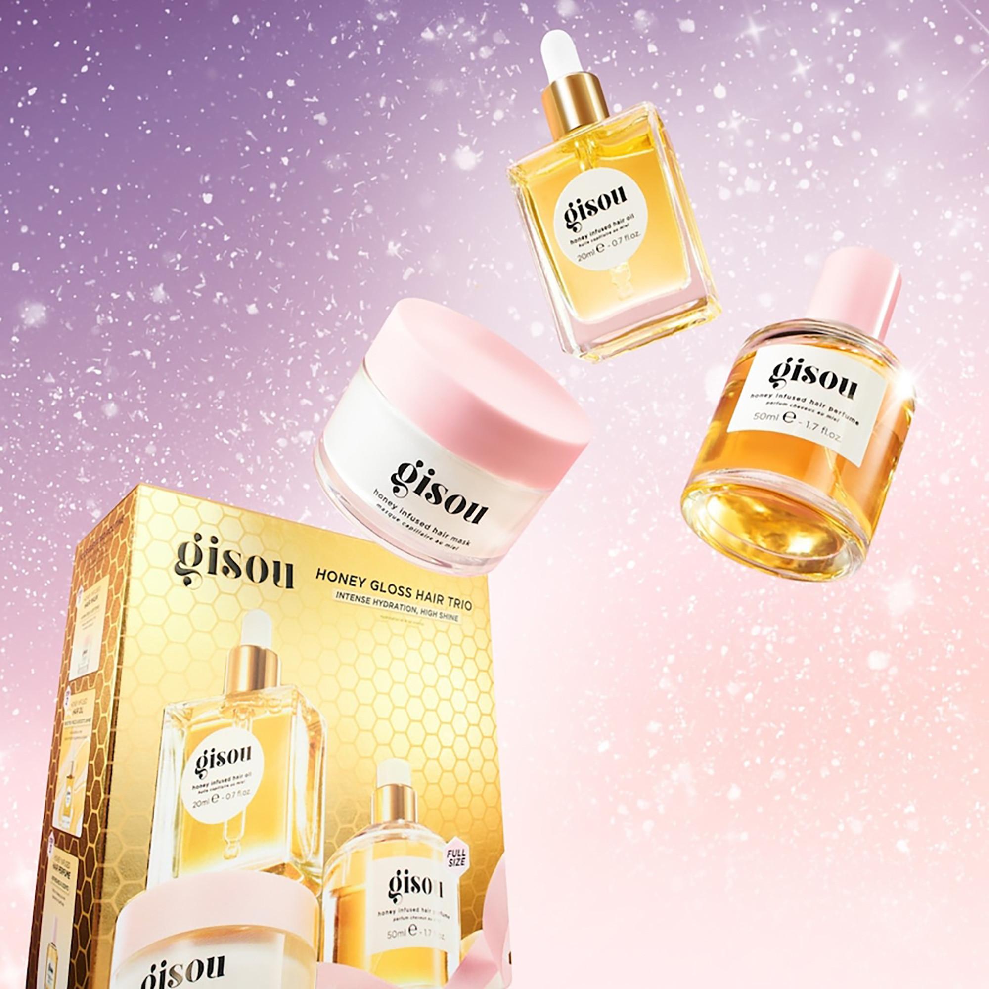 GISOU  Honey Gloss Hair Trio - Coffret cheveux bestsellers 