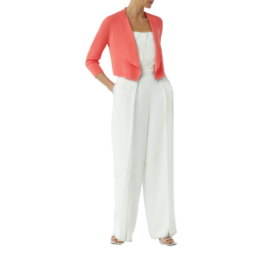 Veste longue en tricot, manches longues