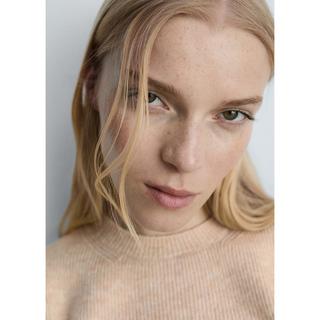 MANGO CAMISETE Maglione a Maniche Corte a Costine  