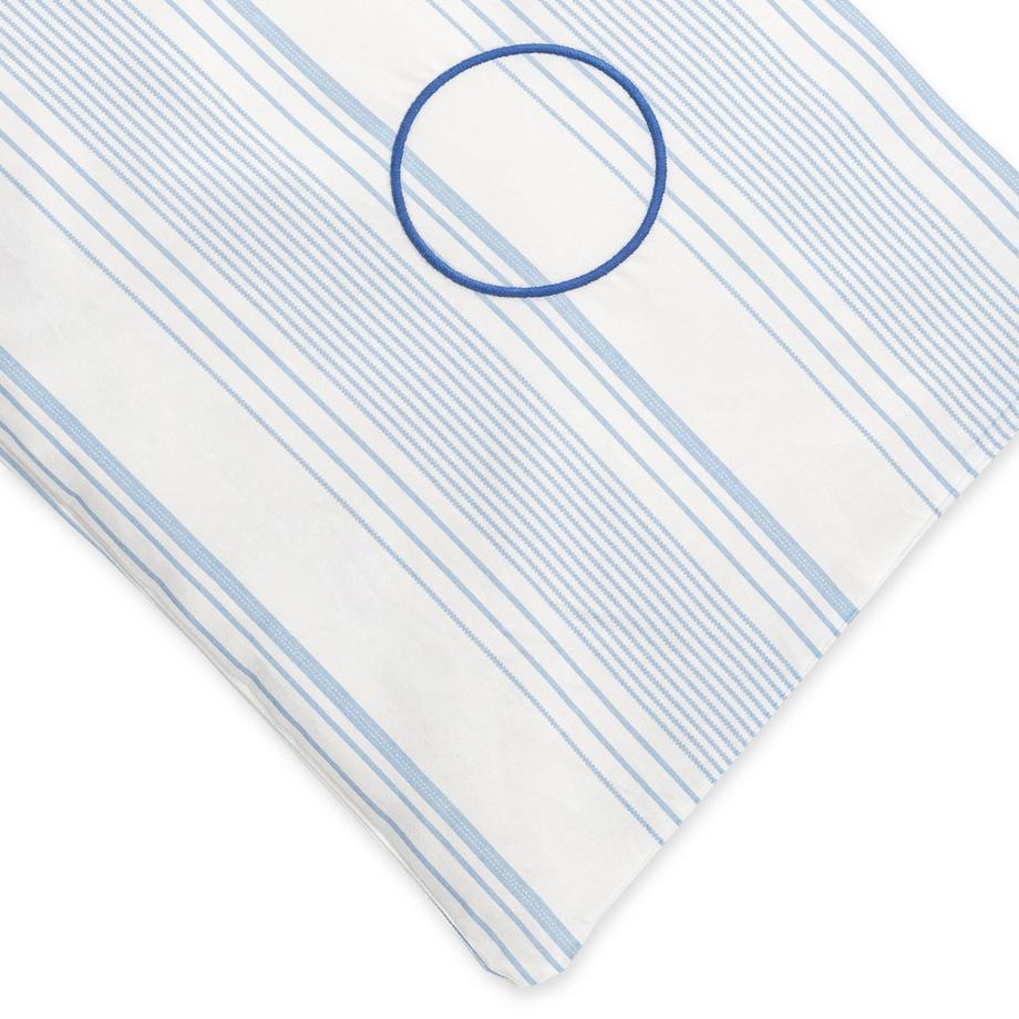 Manor Kelly Federa in percalle a righe ricamata  