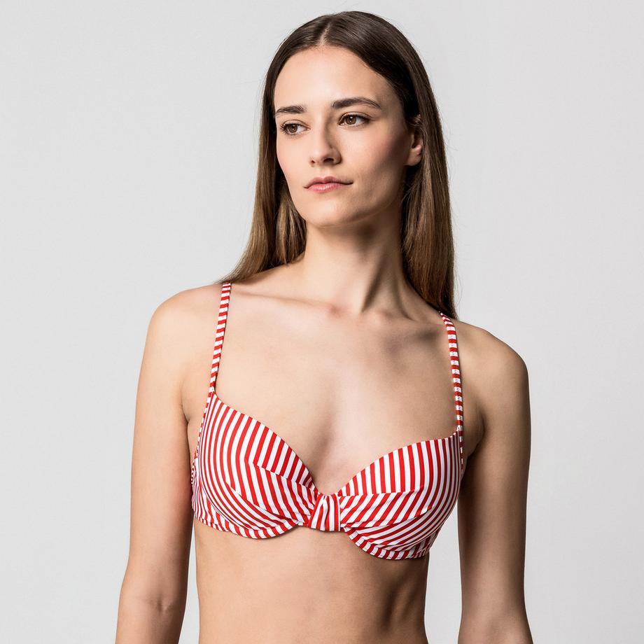 Manor Woman Bügel Bikini Oberteil gestreift  