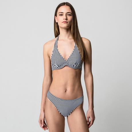 Manor Woman Top bikini a triangolo a righe  