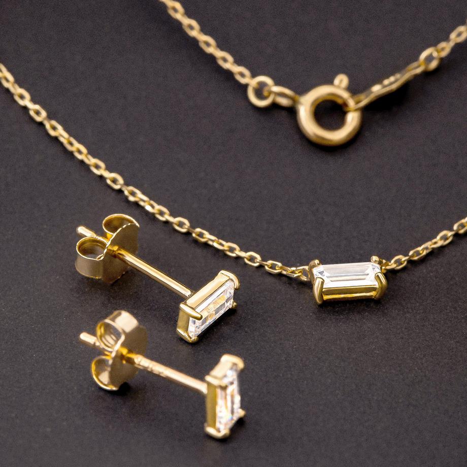 L' Atelier Gold 18 Karat by Manor  Set Collana/orecchini 