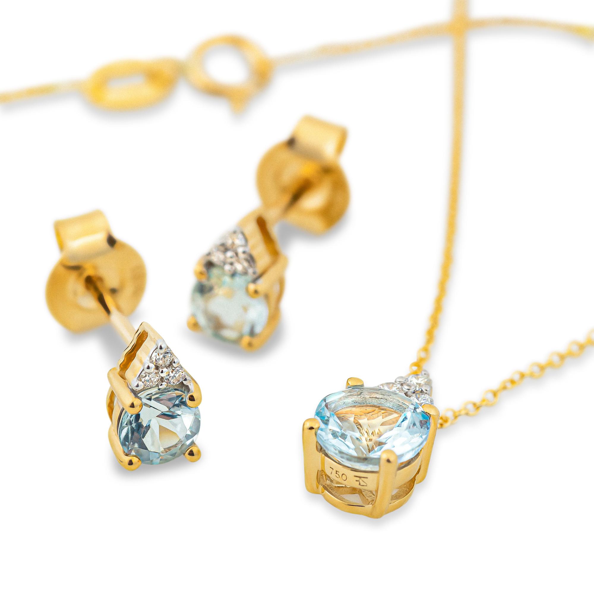 L' Atelier Gold 18 Karat by Manor  Set collana/orecchini 