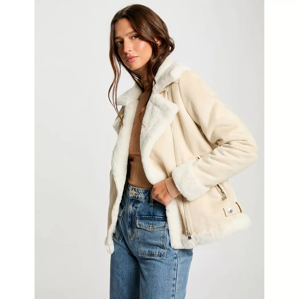 Morgan - Blouson, für Damen, Elfenbein, Größe 34