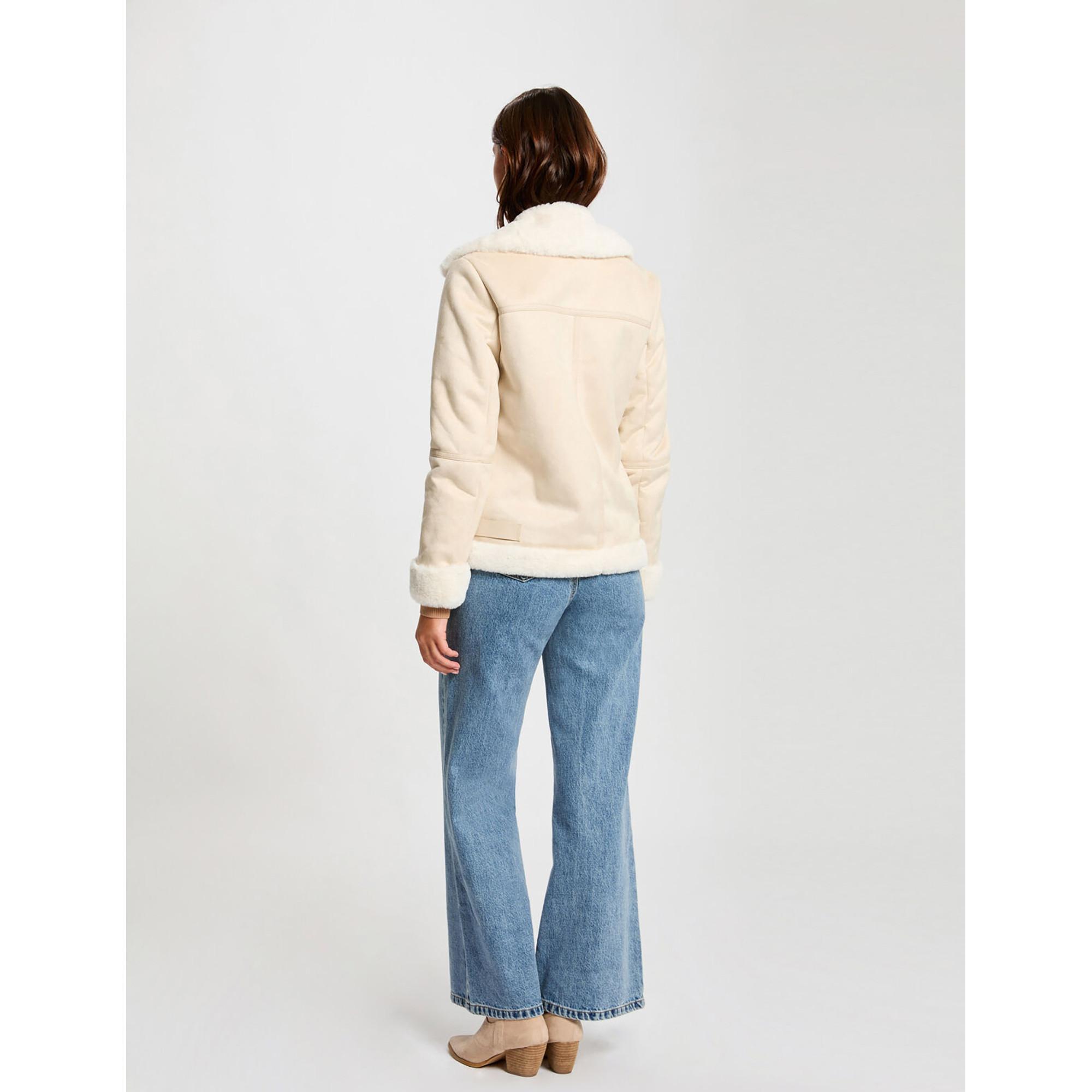 MORGAN Blouson Veste Effet Daim  