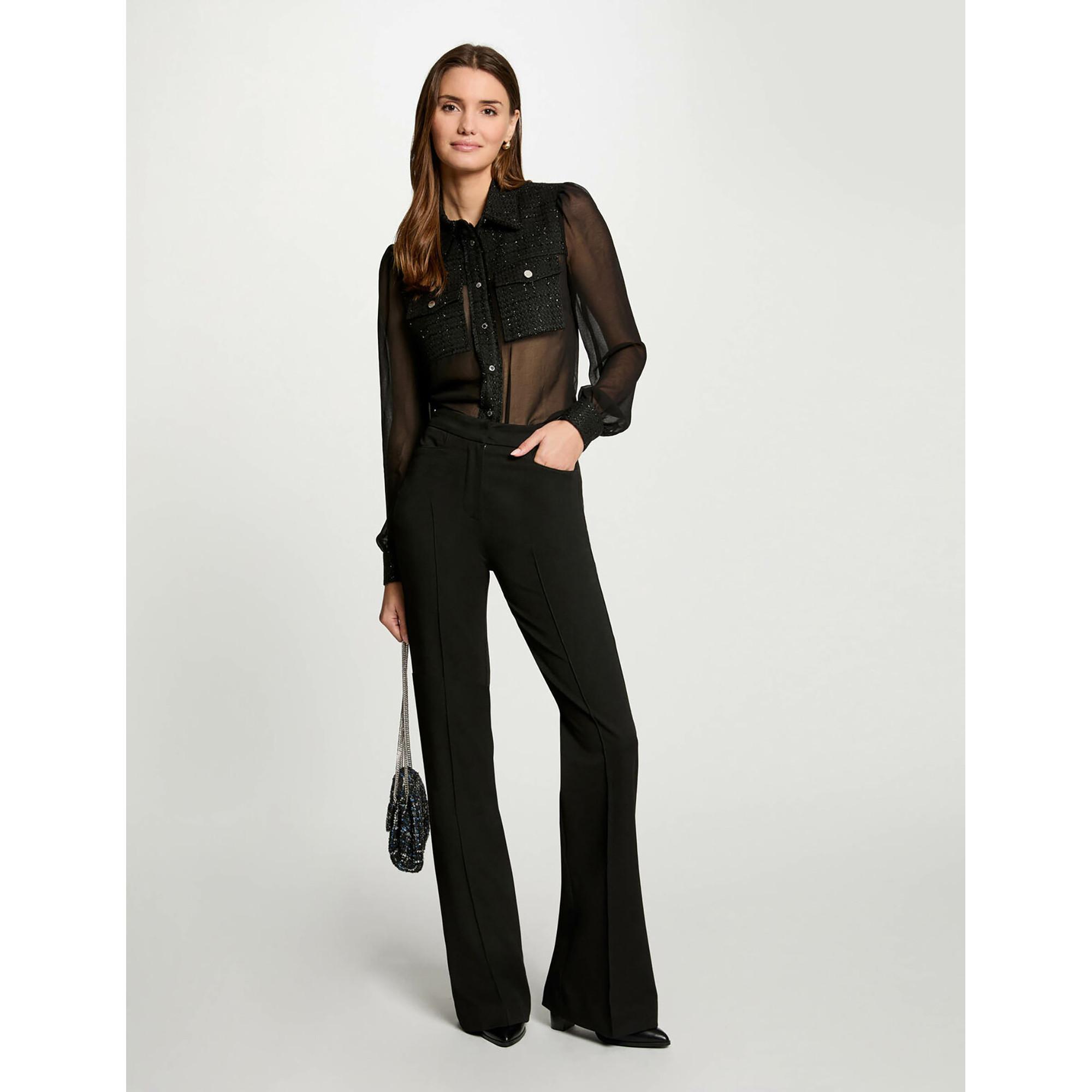 MORGAN Camicia Trasparente Maniche Lunghe  