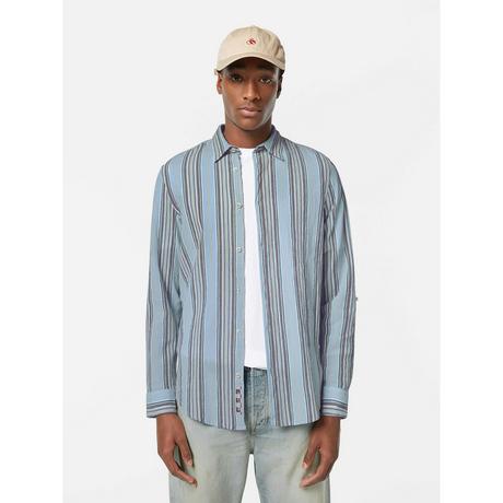 Scotch & Soda Crinkled-stripe regular fit shirt Hemd, langarm 