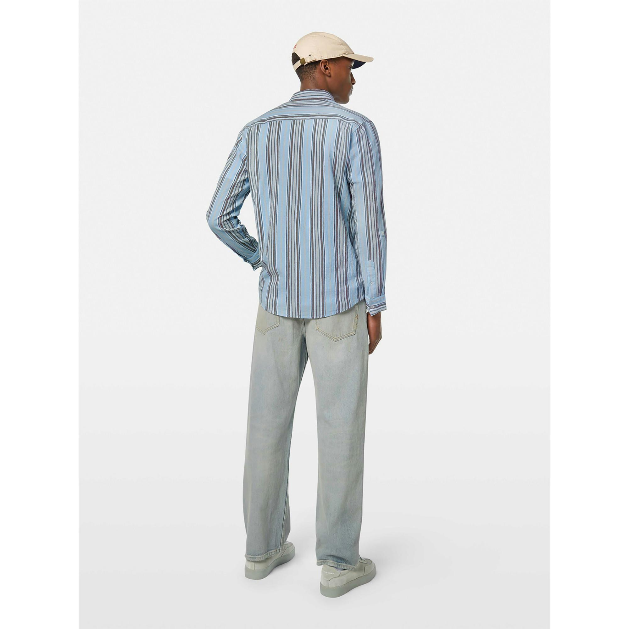 Scotch & Soda Crinkled-stripe regular fit shirt Hemd, langarm 