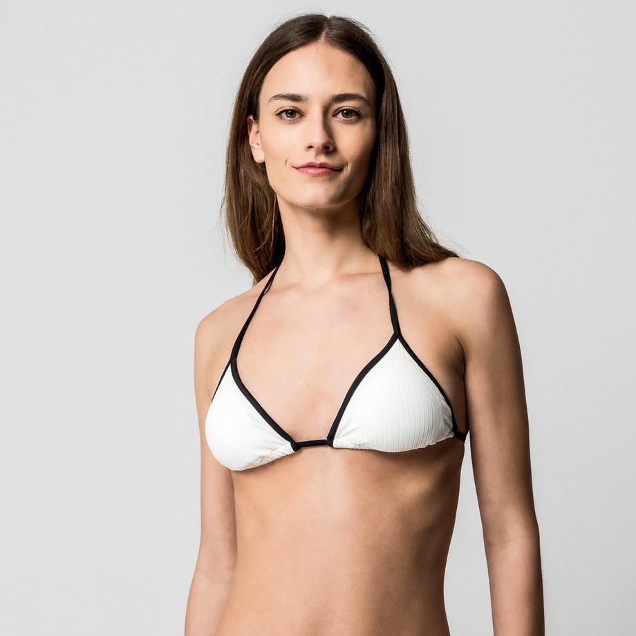 Manor Woman Haut de Bikini Triangle Côtelé  
