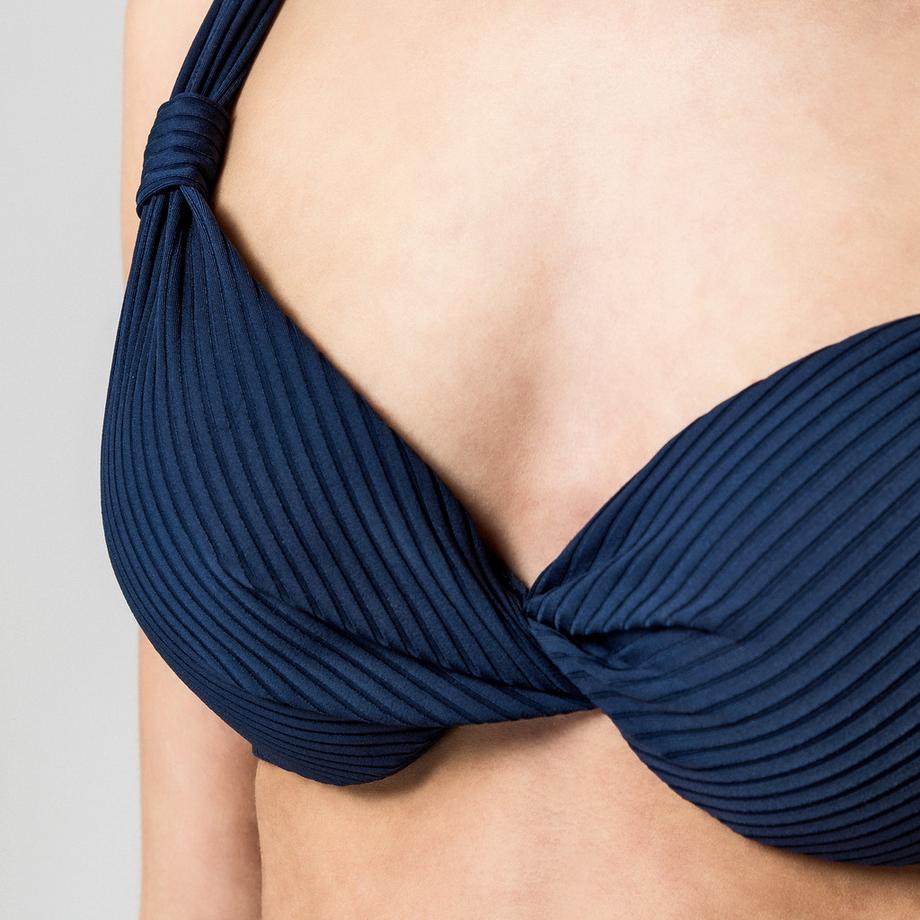 Manor Woman Triangel Geripptes Bikini Oberteil  