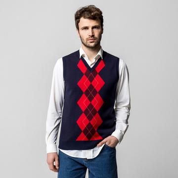 Maglione, scollo a V, senza maniche