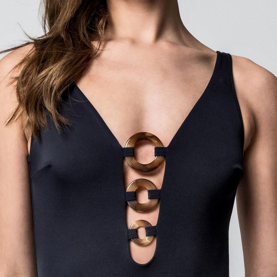 Manor Woman Maillot de bain avec anneaux décoratifs  