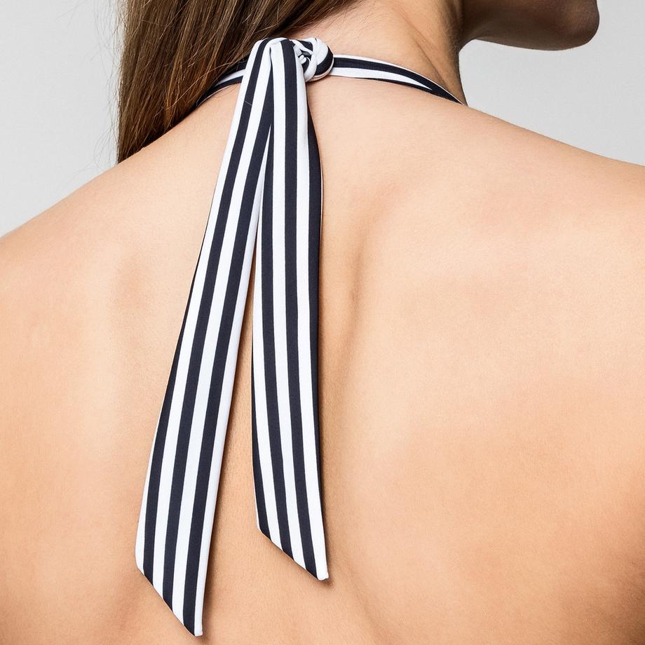 Manor Woman Gestreifter Neckholder Badeanzug  