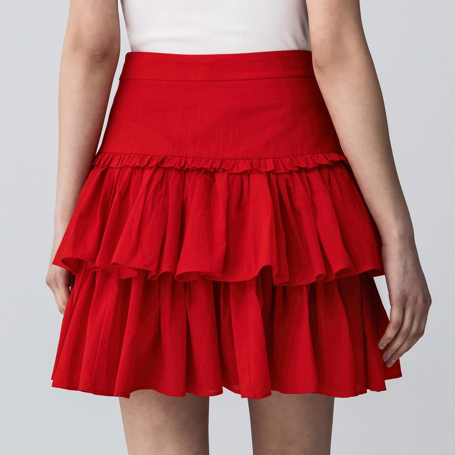 Manor Woman Jupe courte à volants étagés  