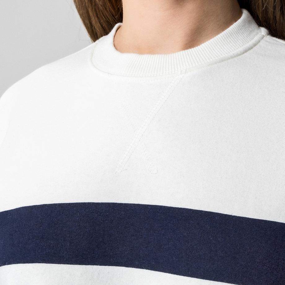 Manor Woman Sweat-shirt rayé à col rond  