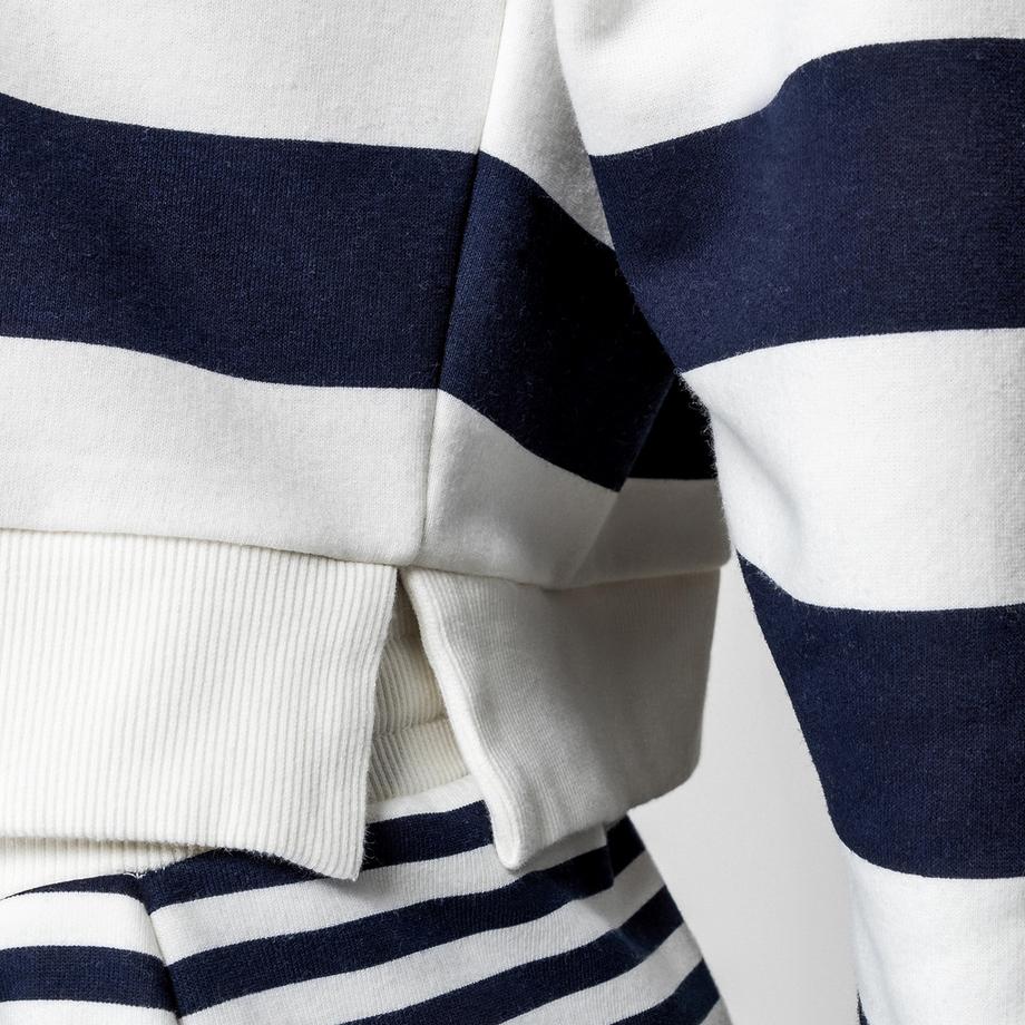 Manor Woman Sweat-shirt rayé à col rond  