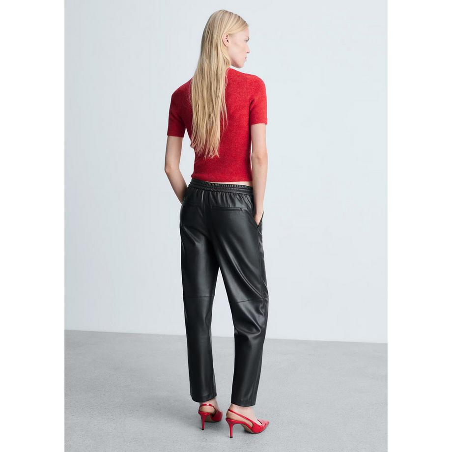 MANGO APPLE Gioia Pantalon Cropped Coupe Droite  