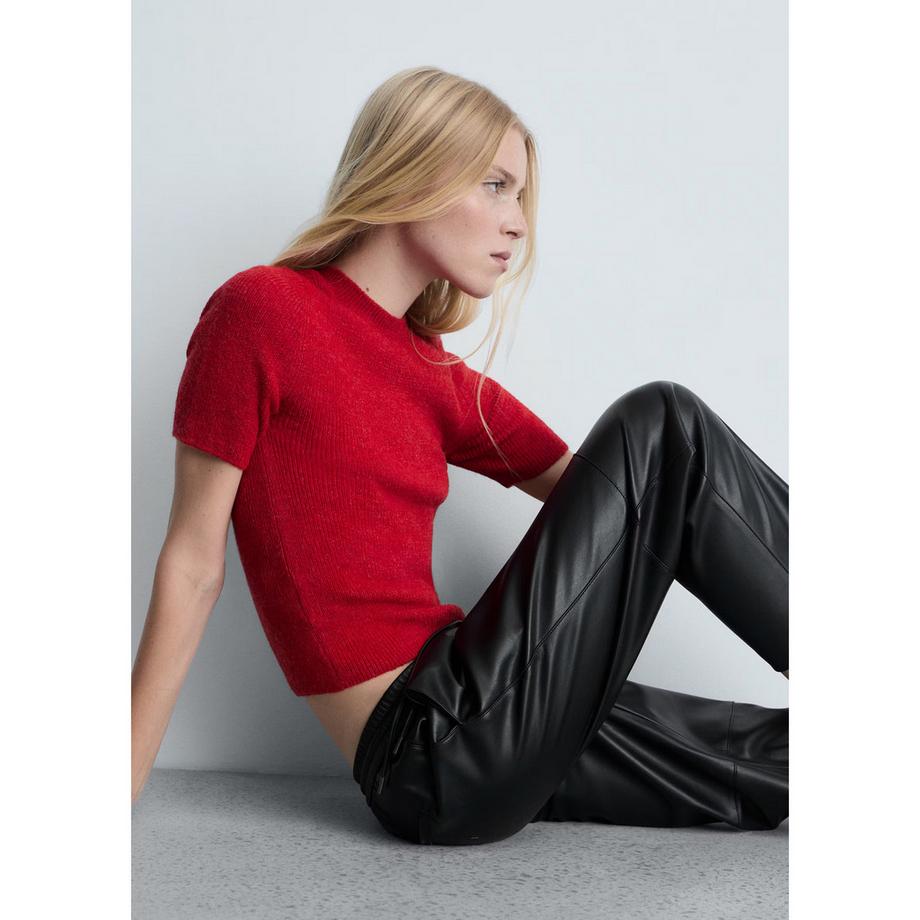 MANGO APPLE Gioia Pantalon Cropped Coupe Droite  
