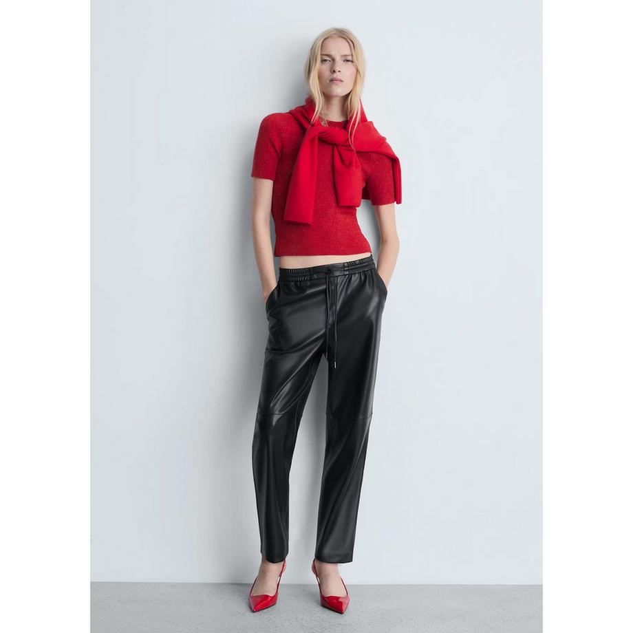 MANGO APPLE Gioia Pantalon Cropped Coupe Droite  