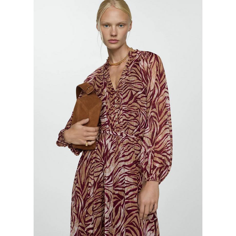 MANGO Abito Midi Maniche Lunghe  