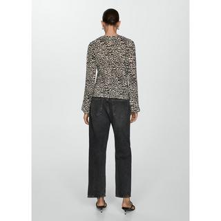 MANGO LIN Blouse Imprimée Col V  