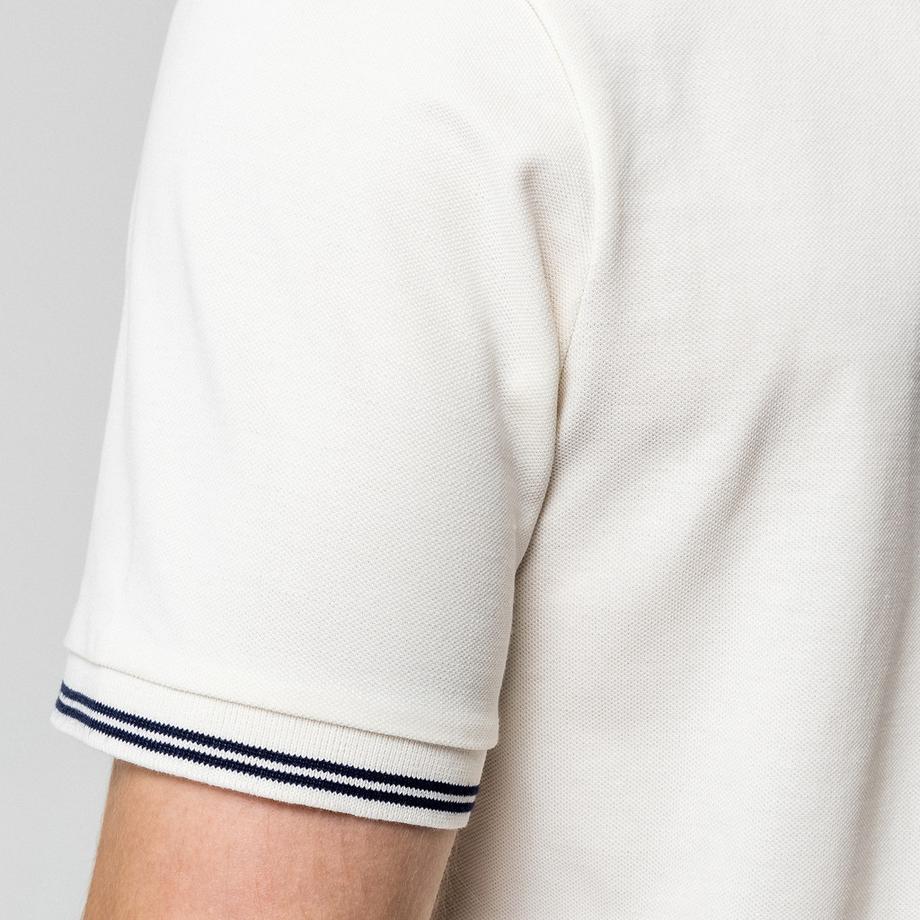 Manor Man Polo avec détails rayés  