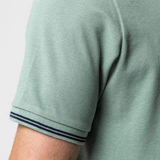 Manor Man Polo Shirt mit Streifendetails  