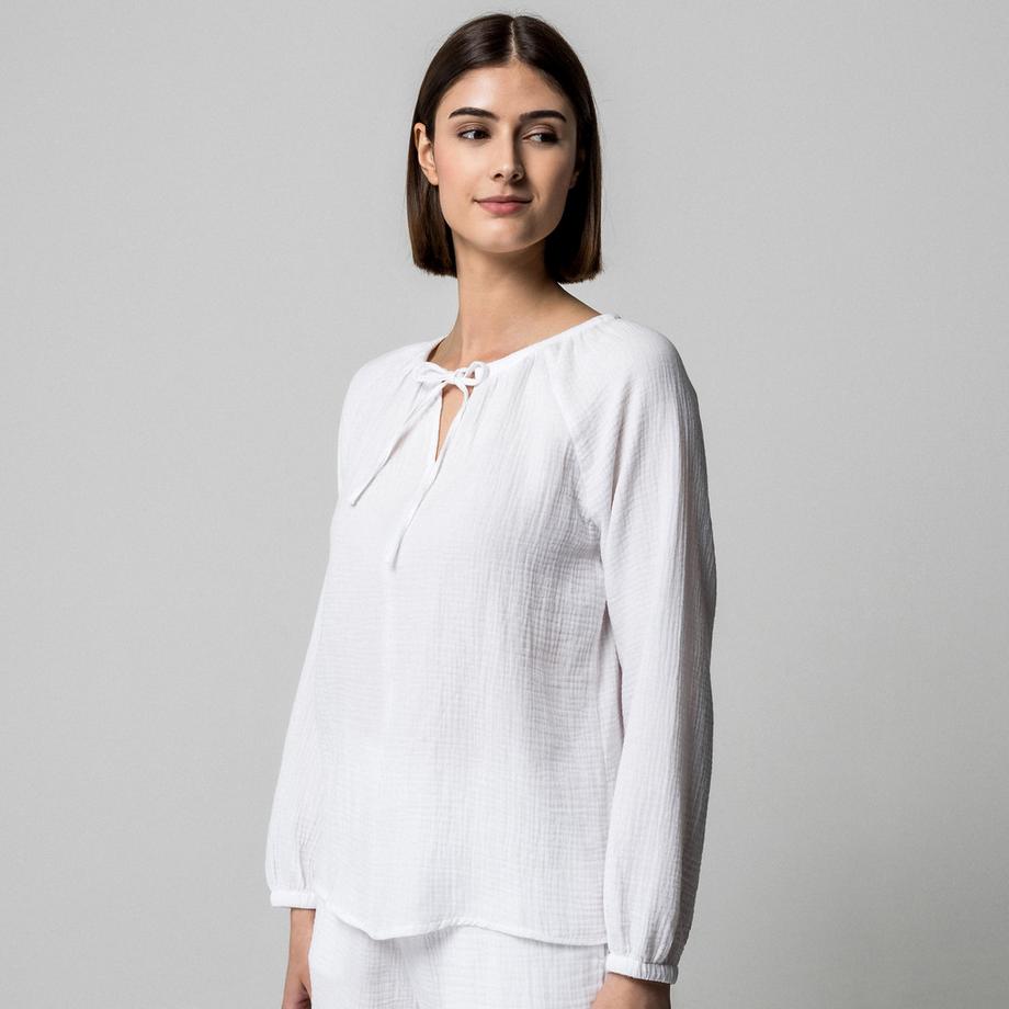 Manor Woman Camicetta Mussola Maniche Lunghe  