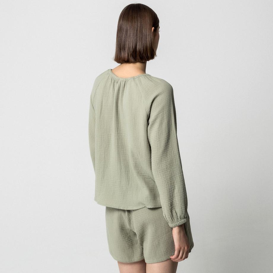 Manor Woman Chemisier Mousseline Manches Longues  