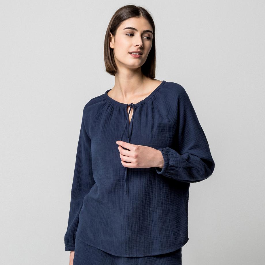 Manor Woman Camicetta Mussola Maniche Lunghe  