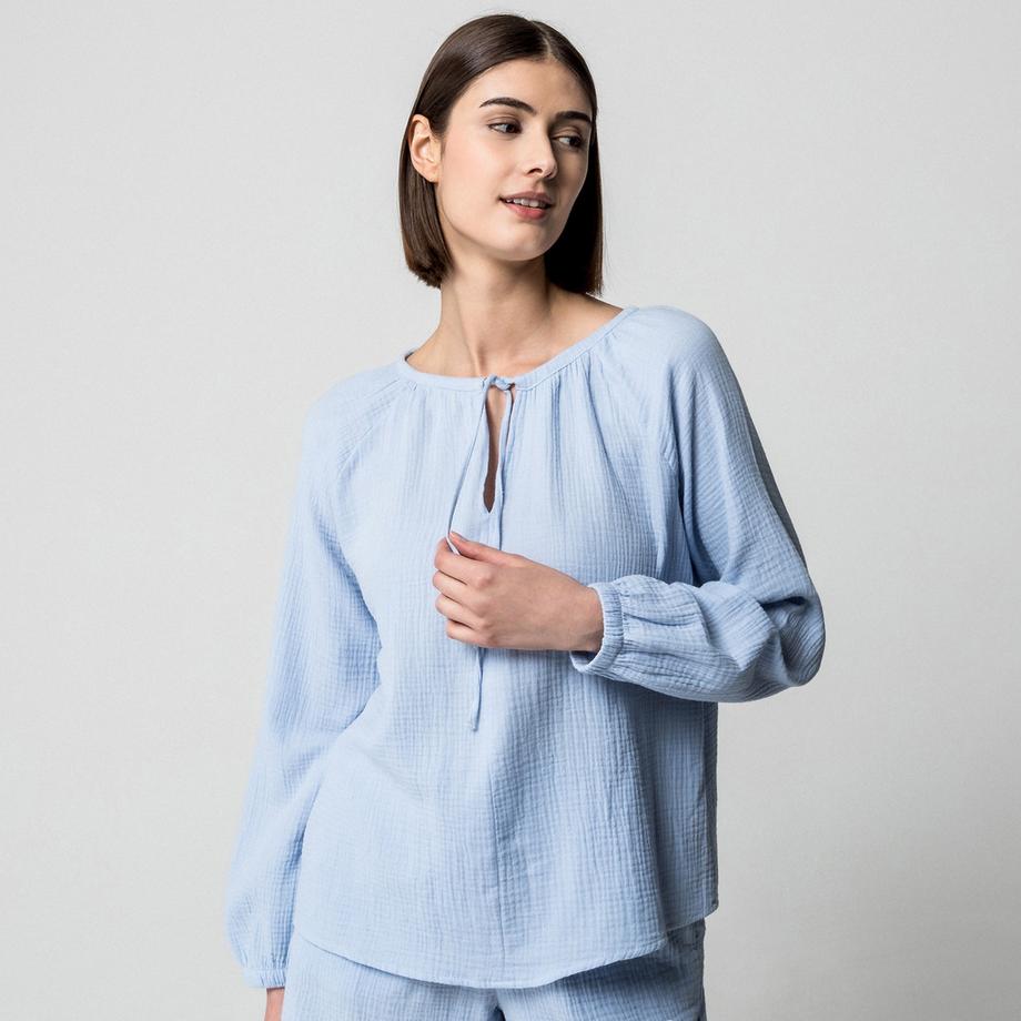 Manor Woman Chemisier Mousseline Manches Longues  