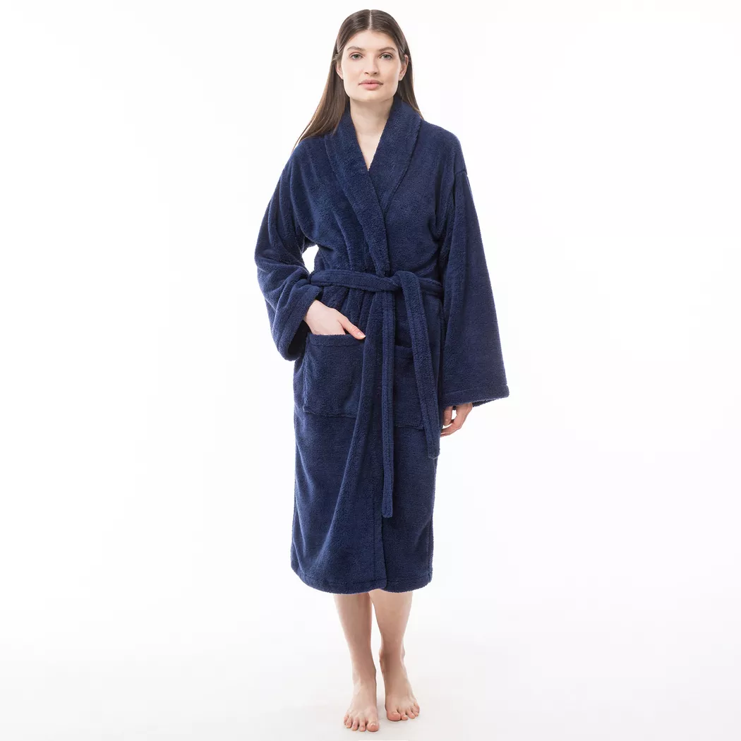 Manor - Bademantel, unisex, für Damen, Marine, Größe S/M