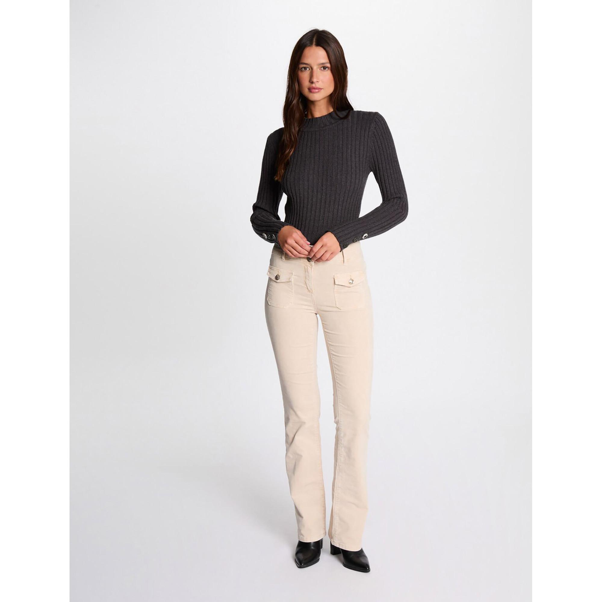 MORGAN Samt Slim Fit Hose  