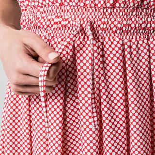 Manor Woman Ärmelloses gepunktetes A-Linien-Kleid  