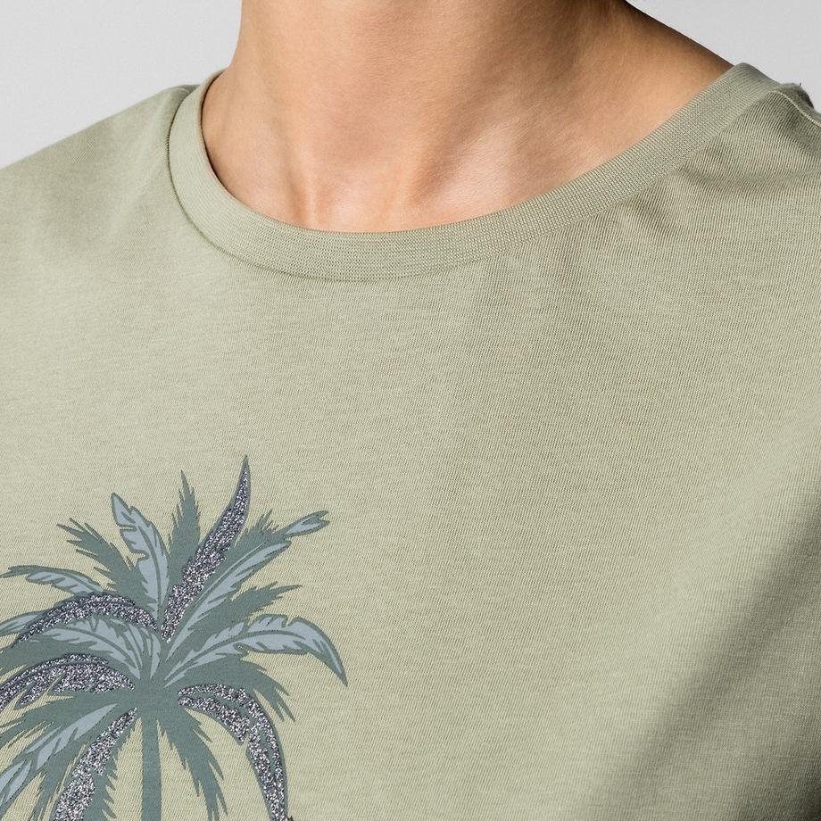 Manor Woman T-Shirt Palmen Print  