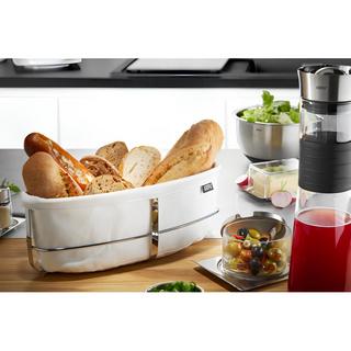 GEFU Panettiera Brotkorb BRUNCH, oval weiss 