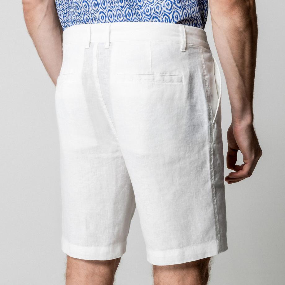Manor Man Short en lin Regular Fit  