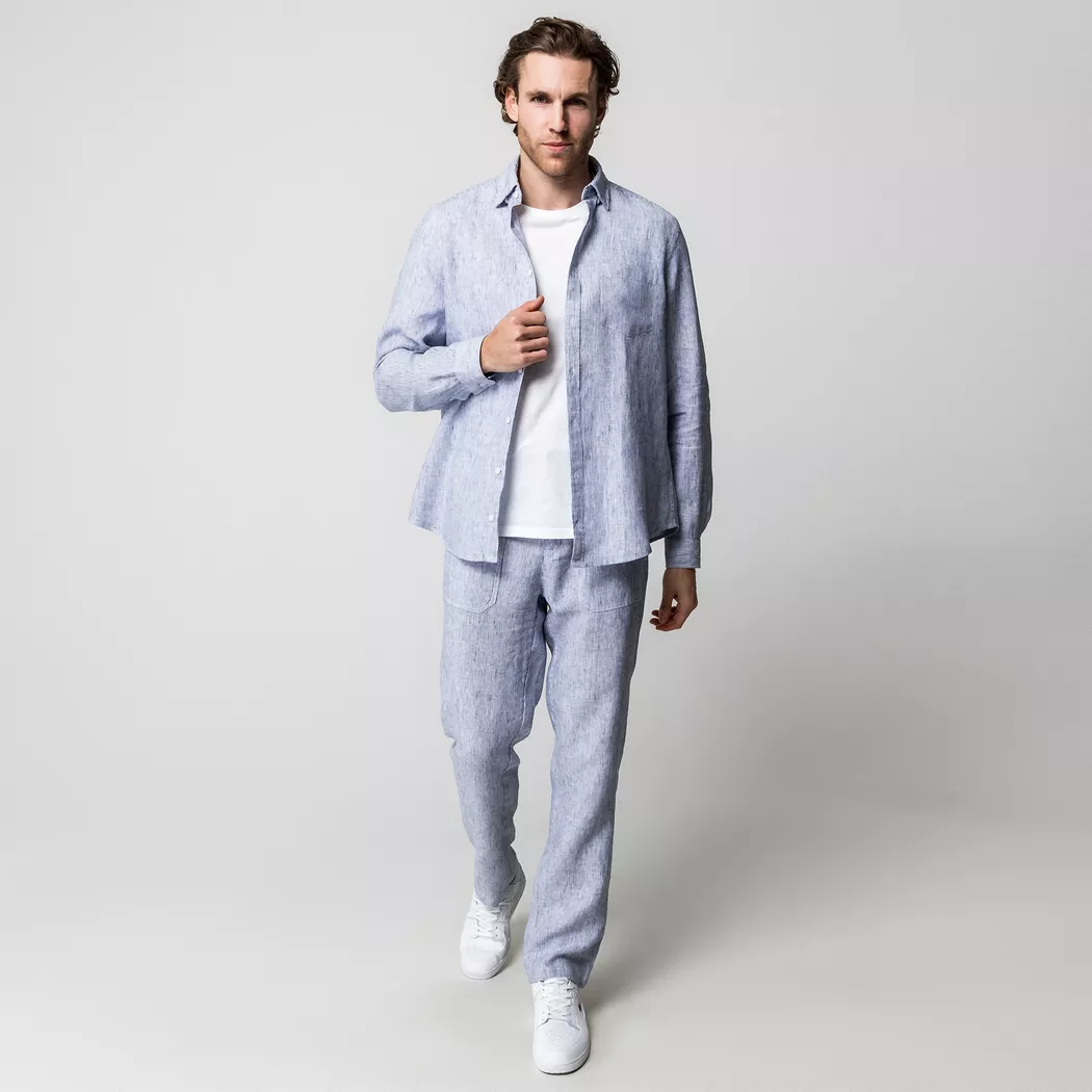 Manor Man - Overshirt, für Herren, Blau, Größe S