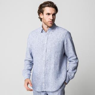 Manor Man Gestreiftes Kentkragen Overshirt  