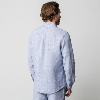 Manor Man Gestreiftes Kentkragen Overshirt  