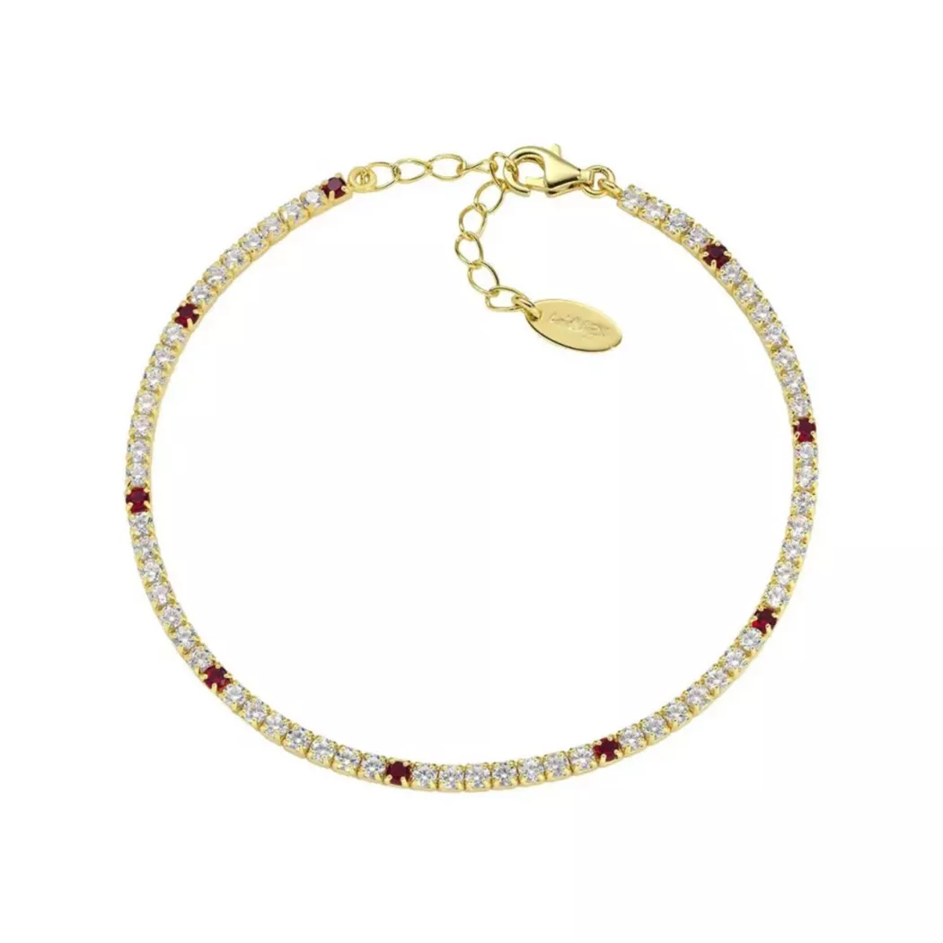 Amen - Armband, Tennis, 16+3CM, Goldfarben 3