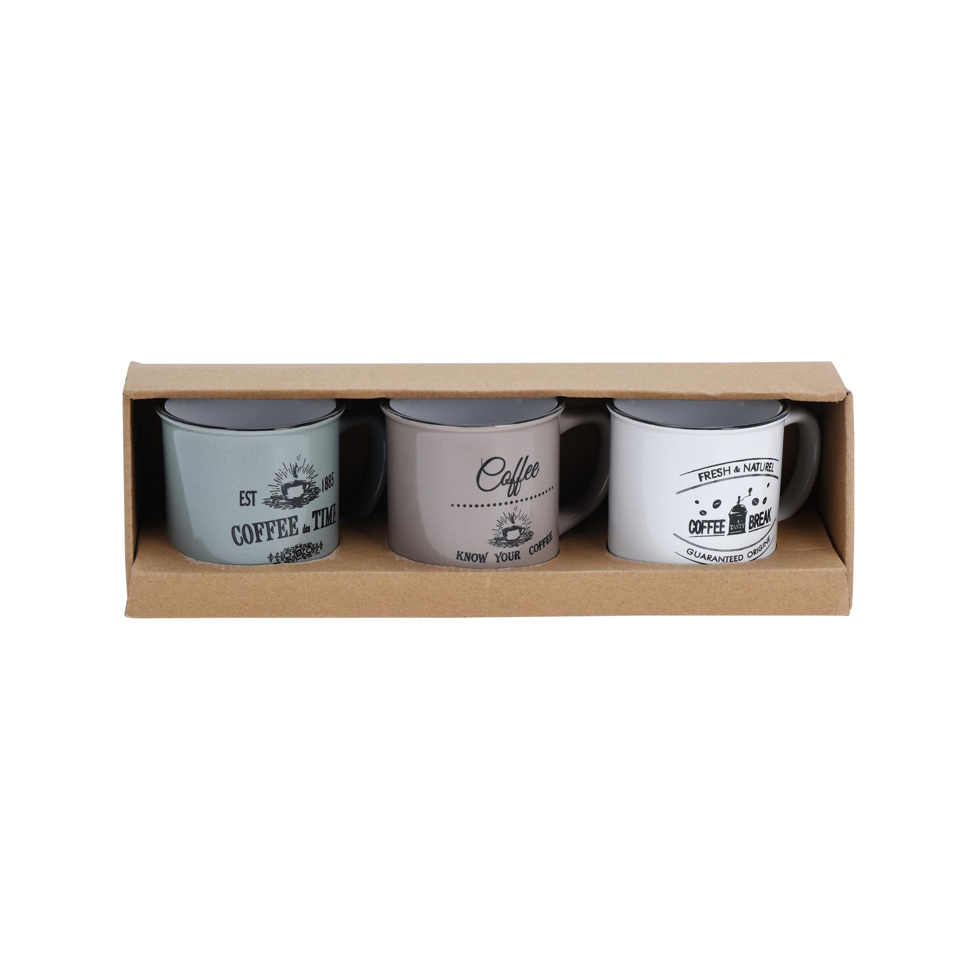 Excellent Houseware Set da caffè, 3 pezzi Coffee Time 