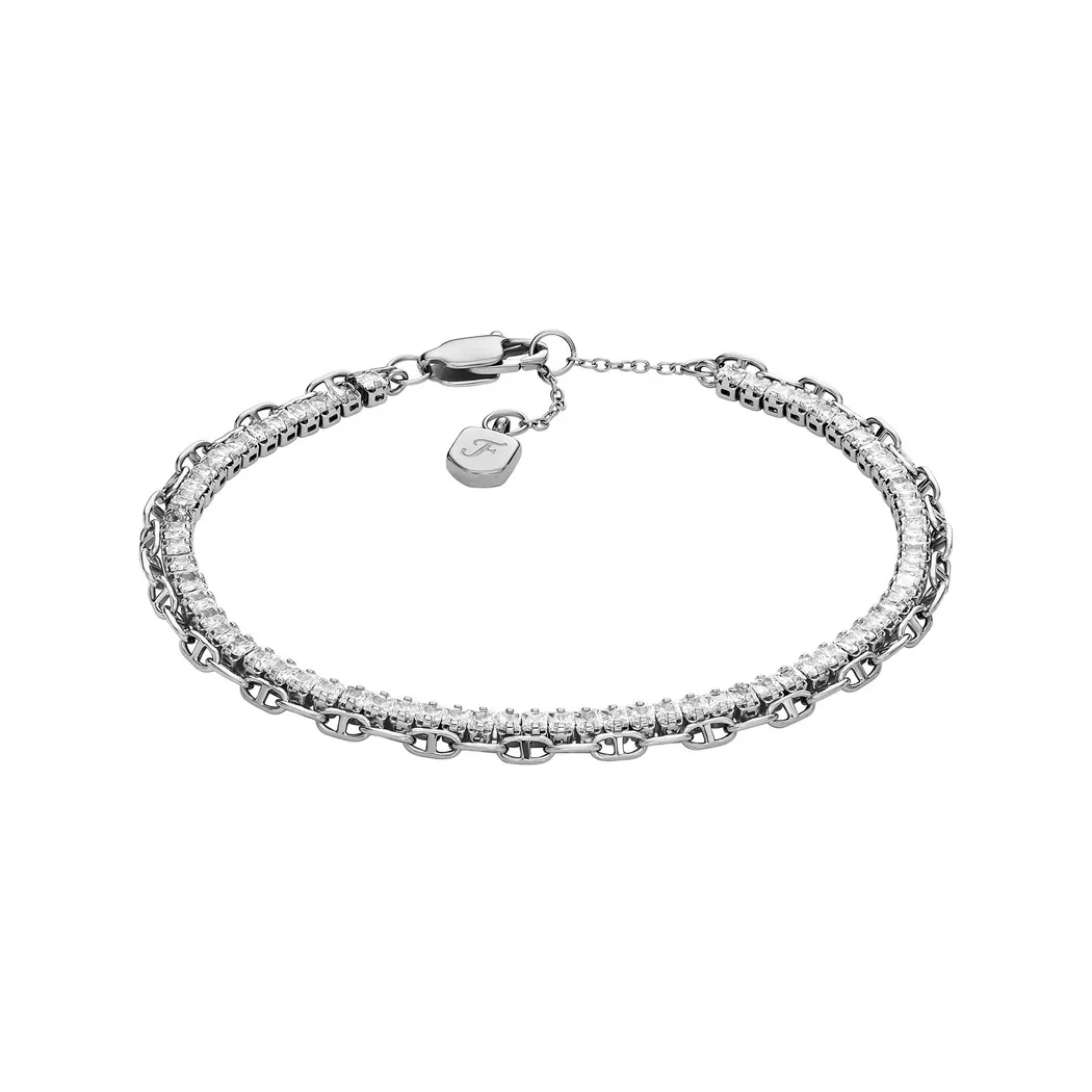 Fossil - Armband, Heritage, 16+3CM, Silberfarben
