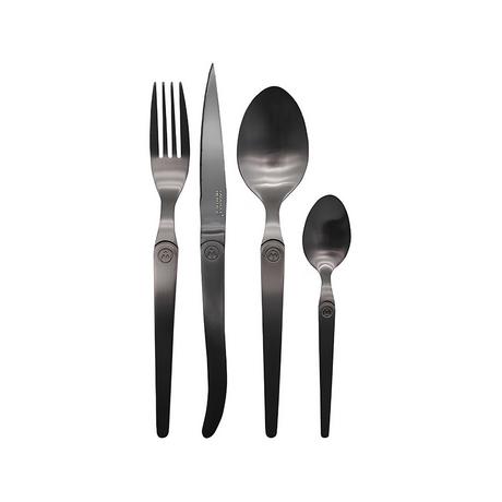 Laguiole Heritage Besteck-Set, 16-teilig Black Matte 