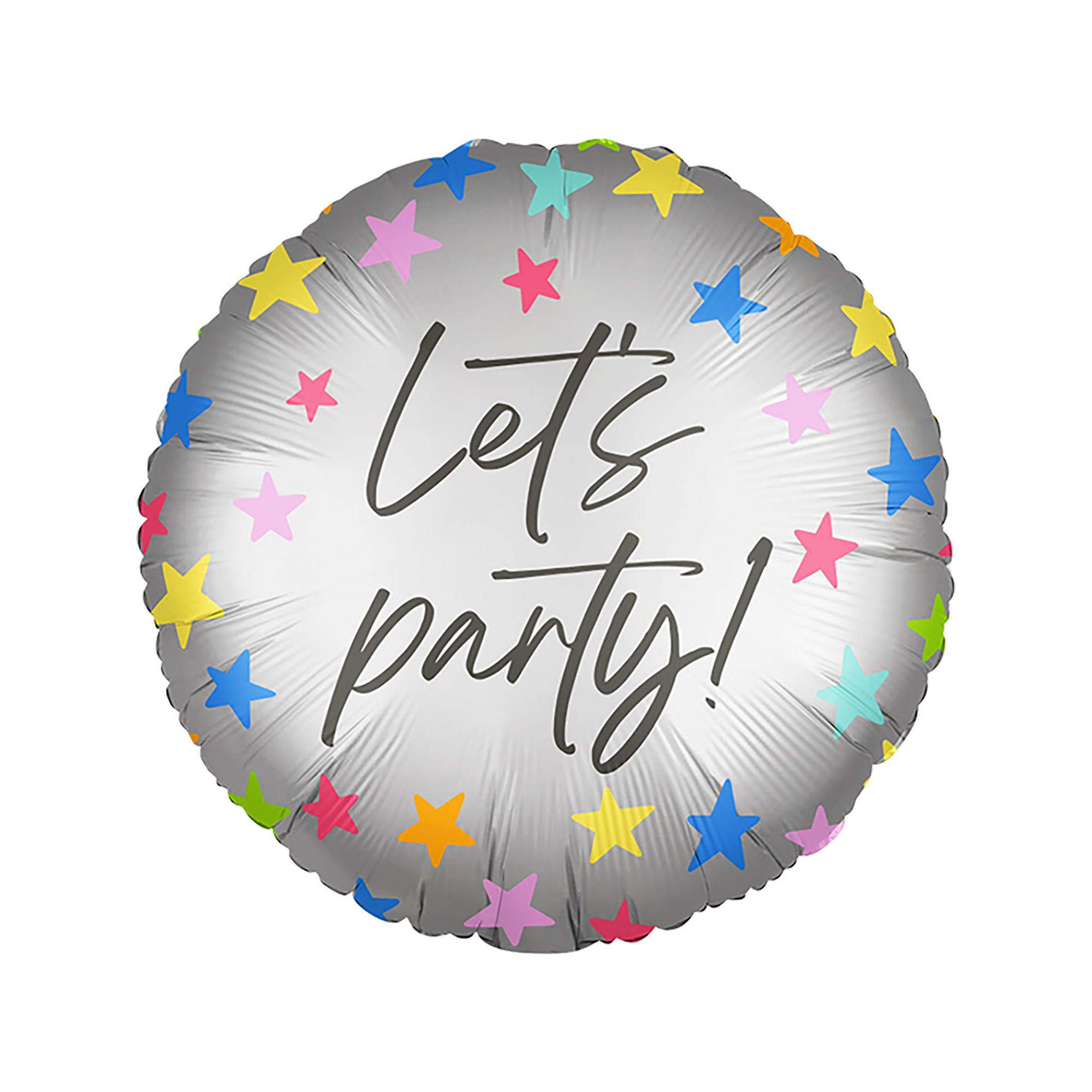 Procos  Ballon en aluminium Happy Birthday Argent 