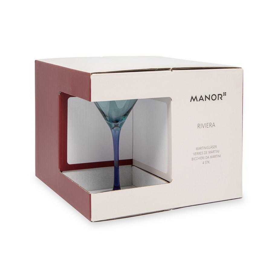 Manor Bicchiere da martini, 4 pezzi Riviera 
