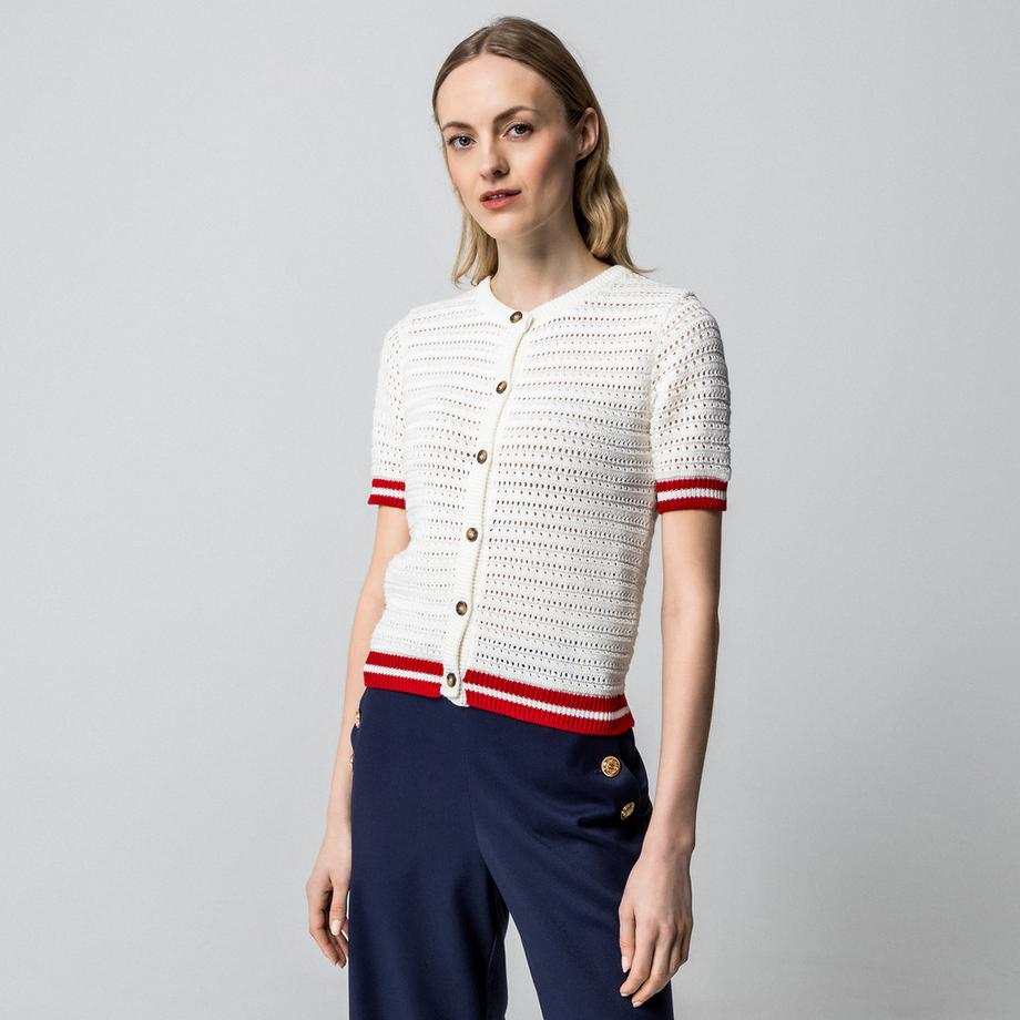 Manor Woman Cardigan Manches Courtes  